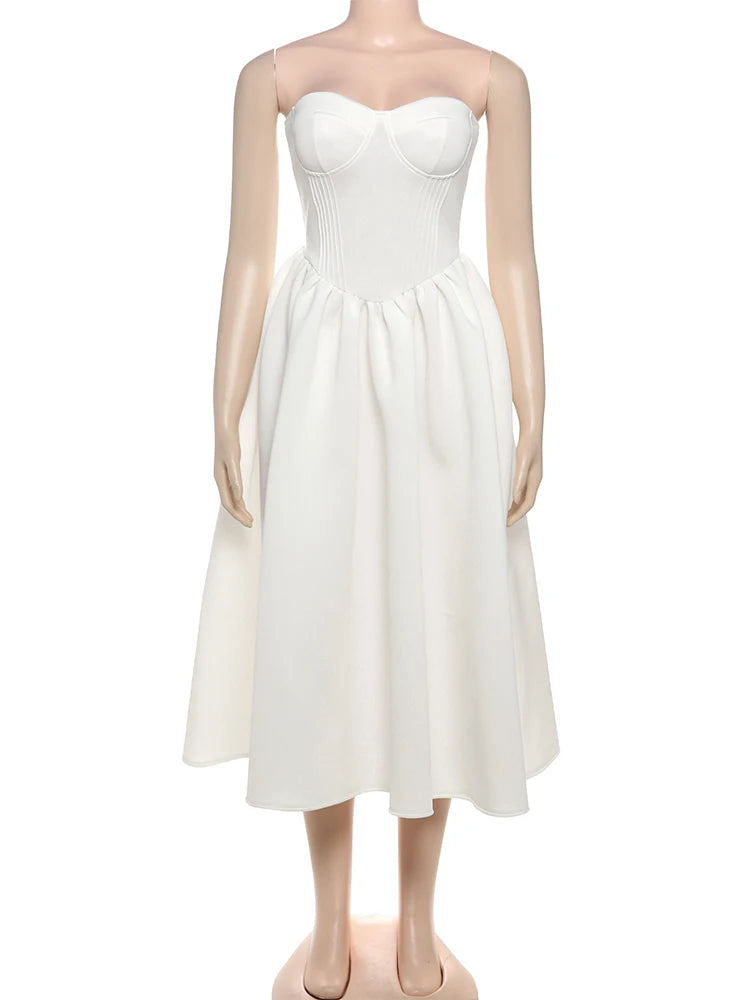 Weird Puss Backless Elegant Dress Women