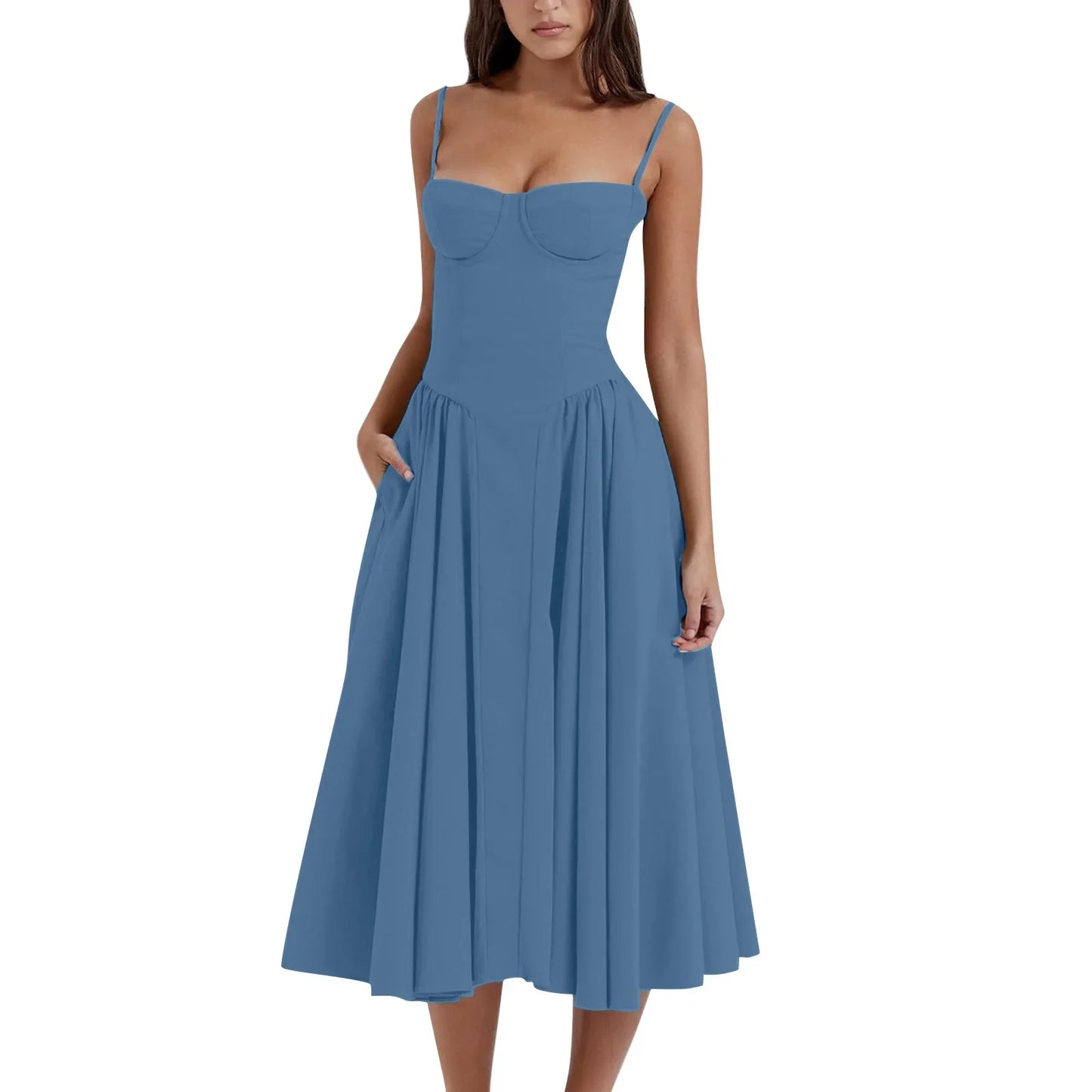 Women's French Style Long Dress