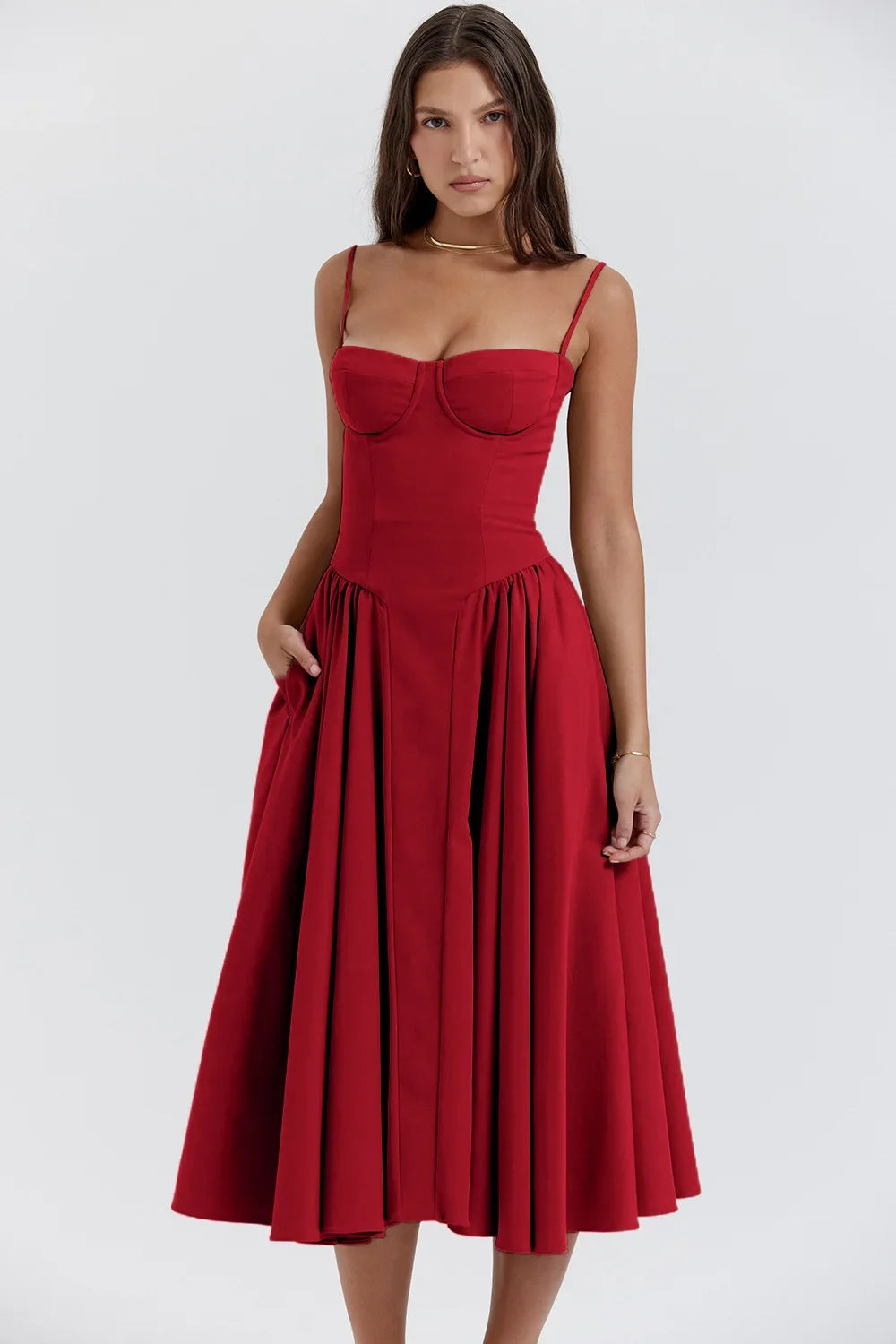 Women's French Style Long Dress