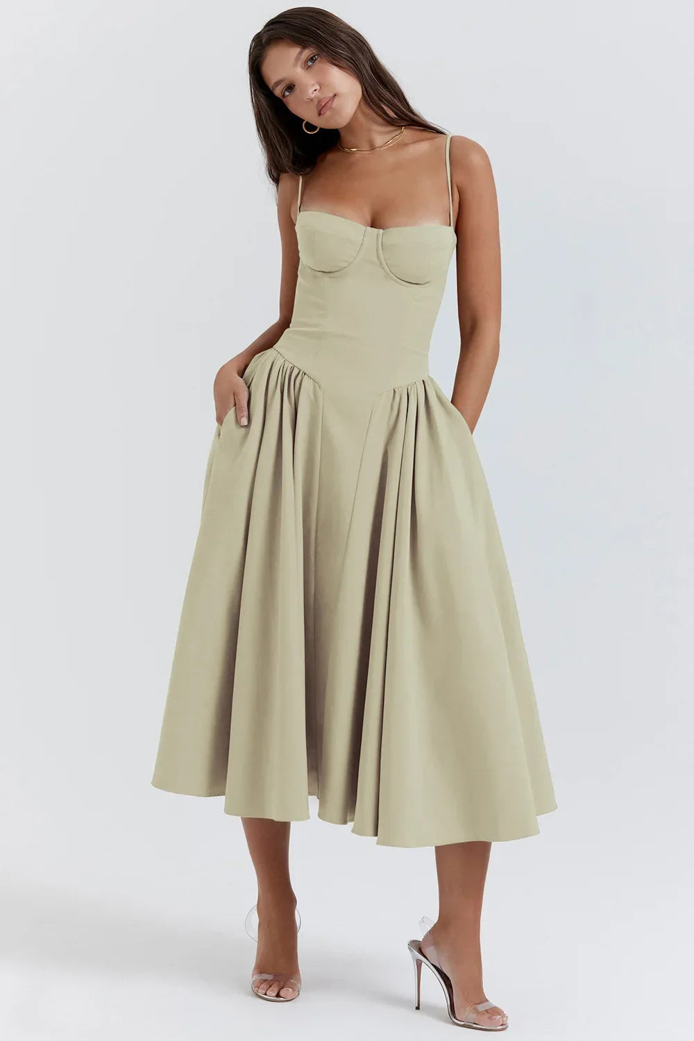 Women's French Style Long Dress