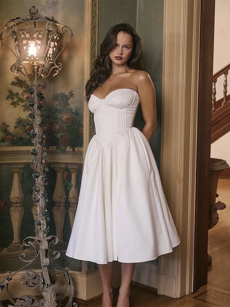 Weird Puss Backless Elegant Dress Women
