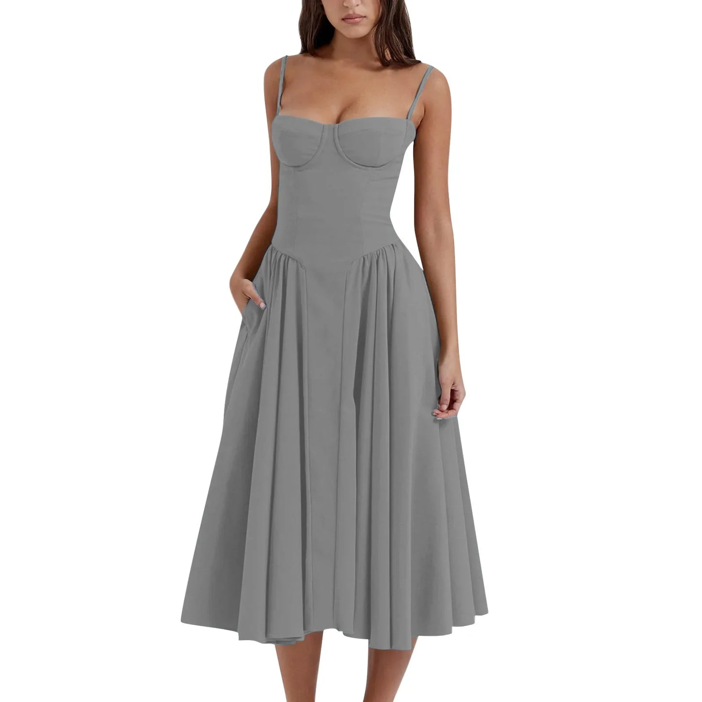 Women's French Style Long Dress