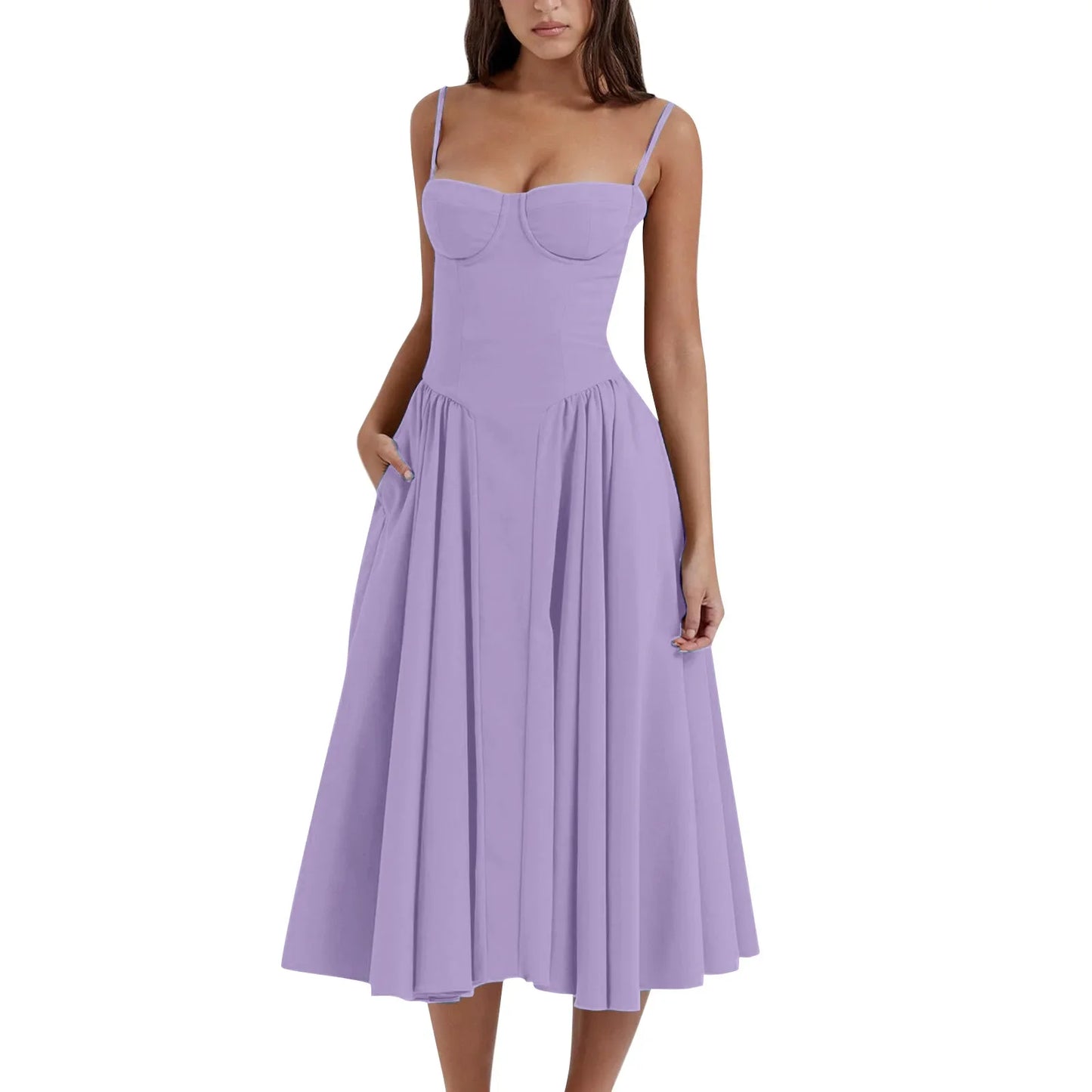 Women's French Style Long Dress