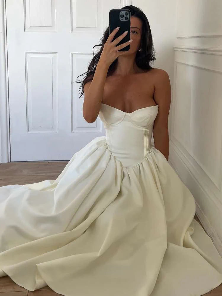 Weird Puss Backless Elegant Dress Women