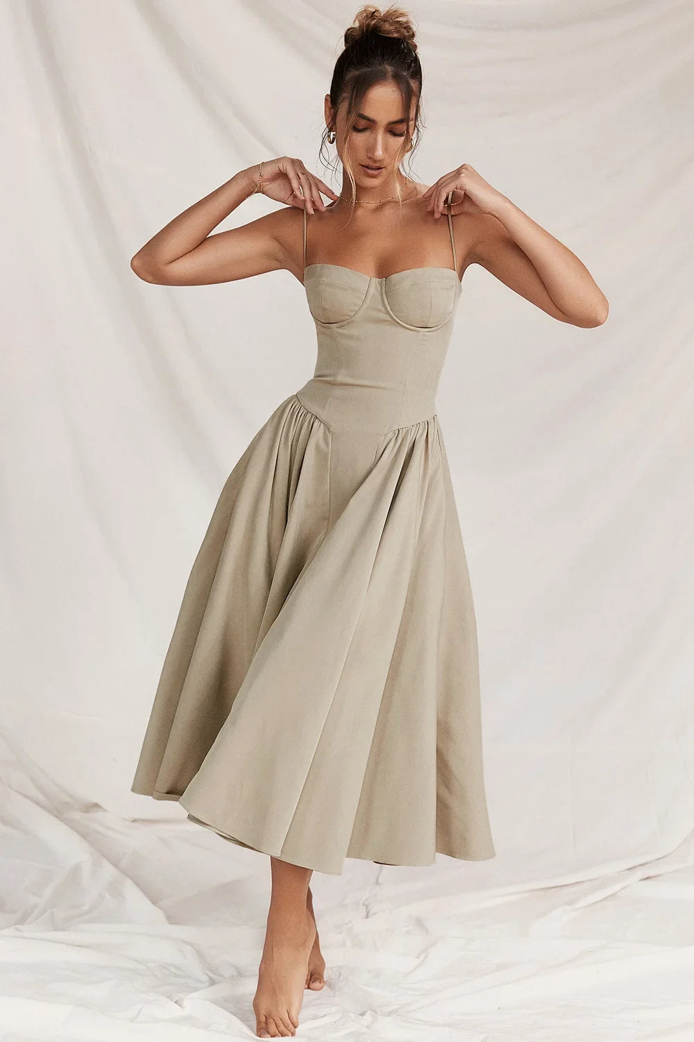 Women's French Style Long Dress
