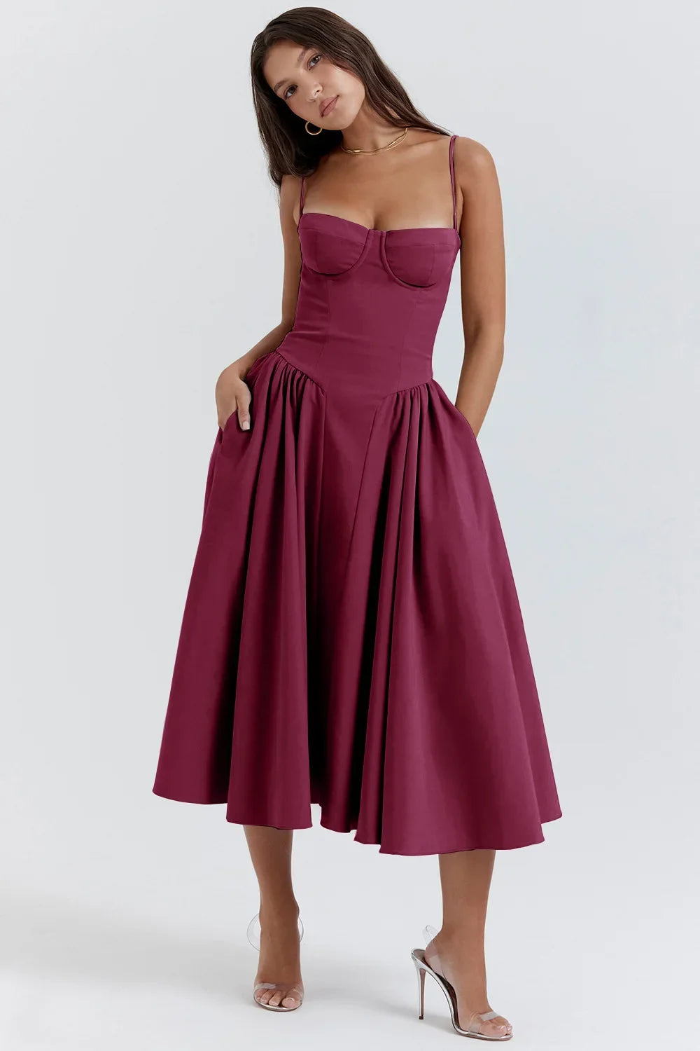 Women's French Style Long Dress