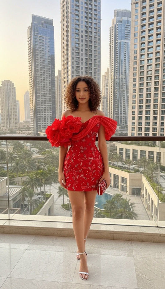 Mini Wrap Me Prom Dress